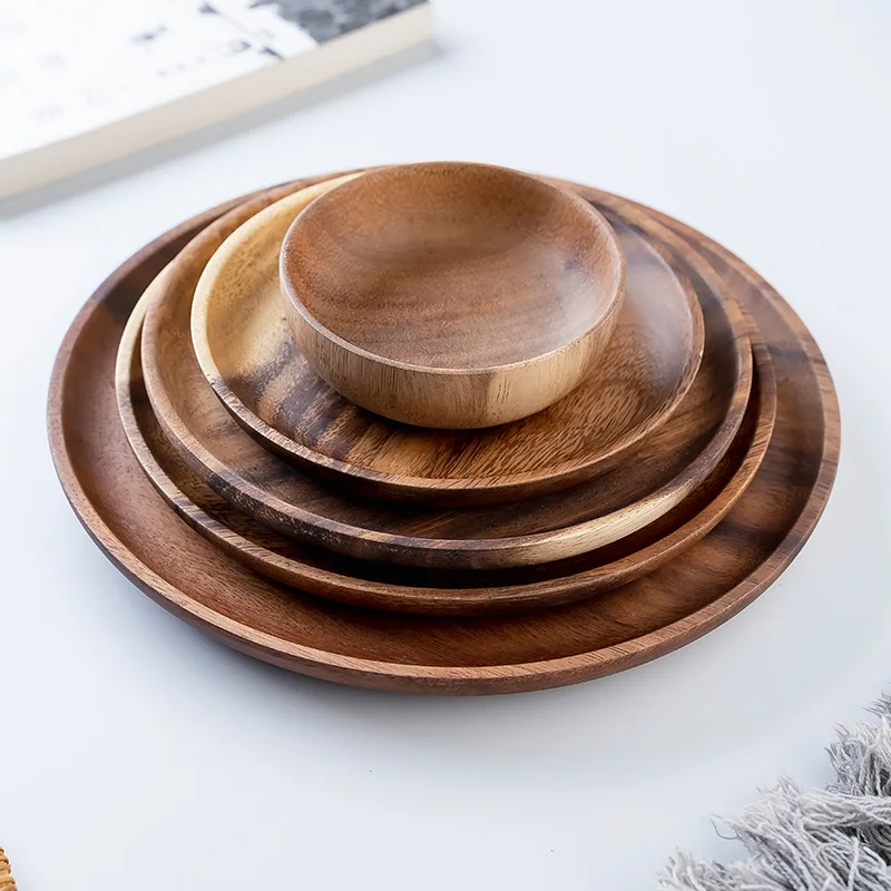 Assiette japonaise bois