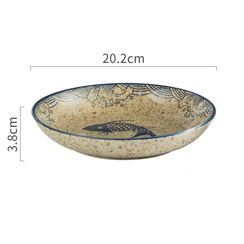 Assiette Japonaise Carpe Koi - Image 2