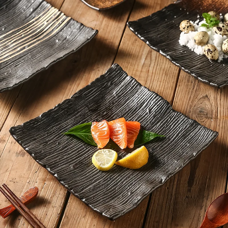Assiette Japonaise Carrée Moderne