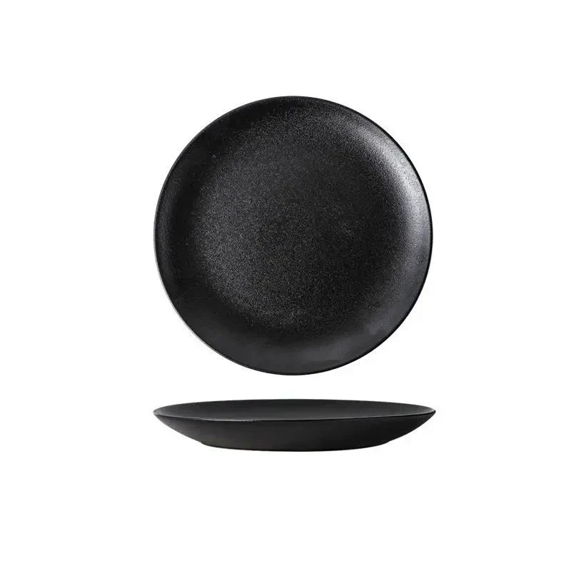 Assiette japonaise noire - Image 3