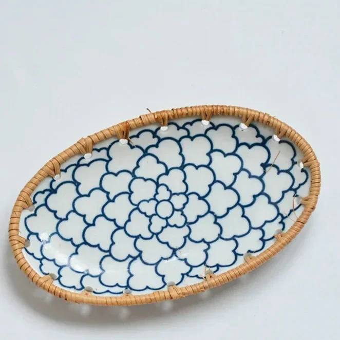 Assiette Japonaise Originale En Rotin - Image 4