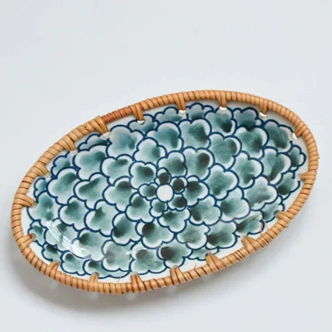 Assiette Japonaise Originale En Rotin - Image 5