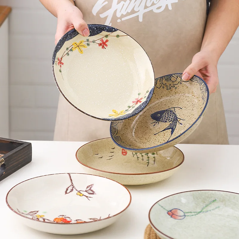 Assiette Japonaise Peinte à la Main - Image 3