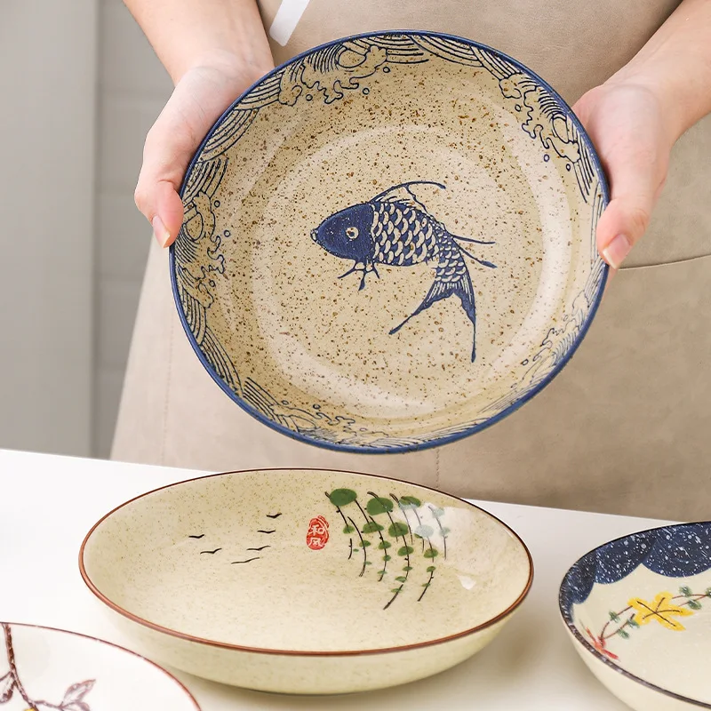 Assiette Japonaise Peinte à la Main - Image 4