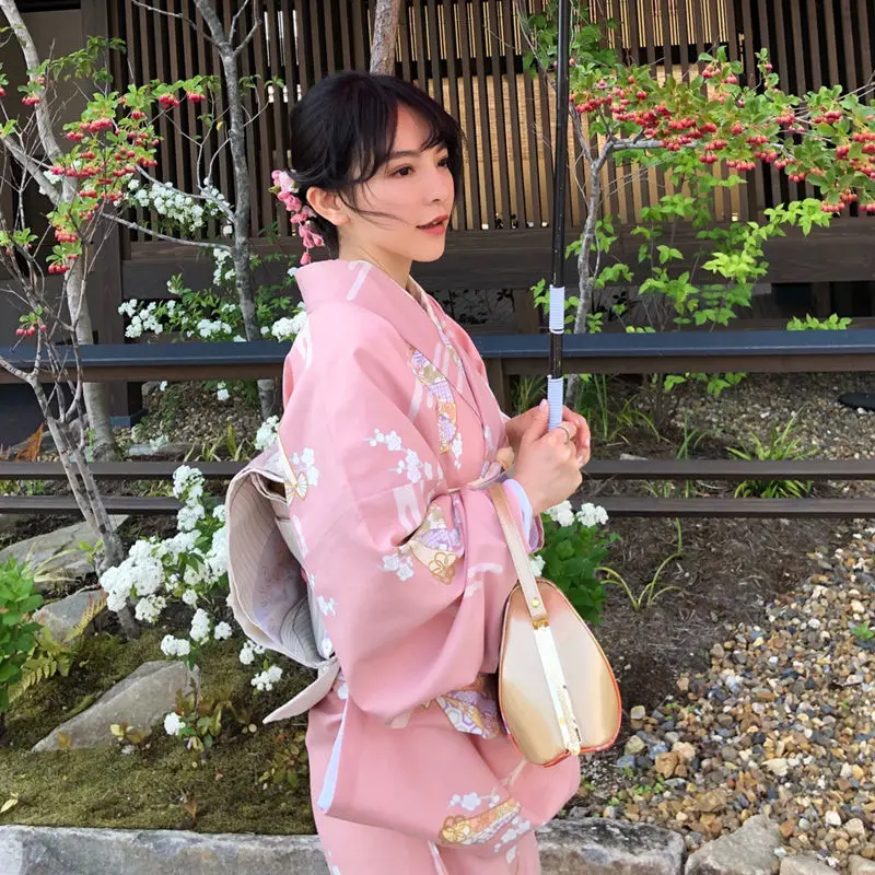 Authentique Kimono Femme Motifs Japonais - Image 2