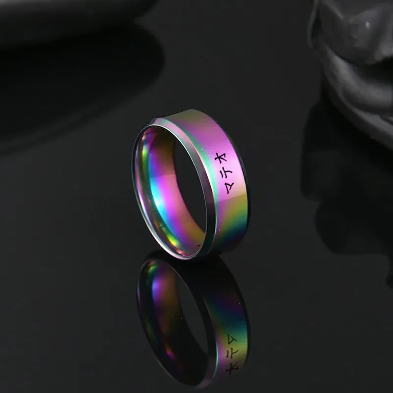Bague Japonais personnalisée en acier - Image 40
