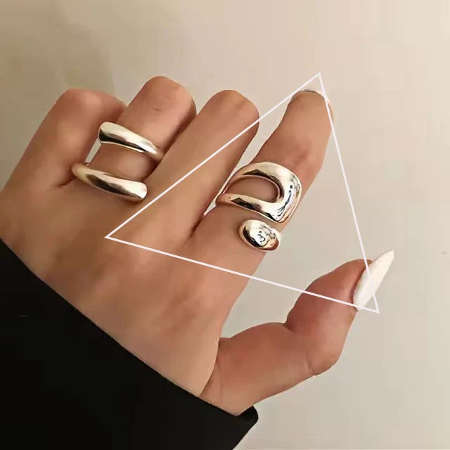 Bague Japonaise en Argent Stylée - Image 2