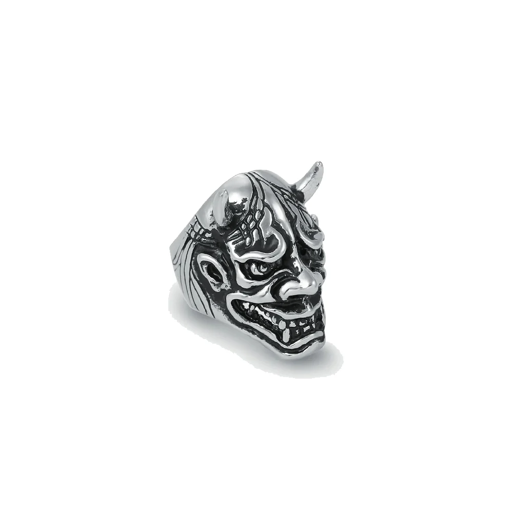 Bague tête démon japonais - Image 4