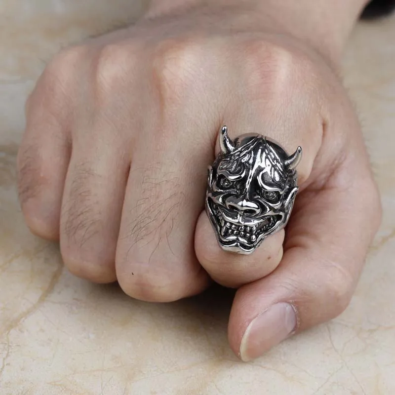 Bague tête démon japonais - Image 6