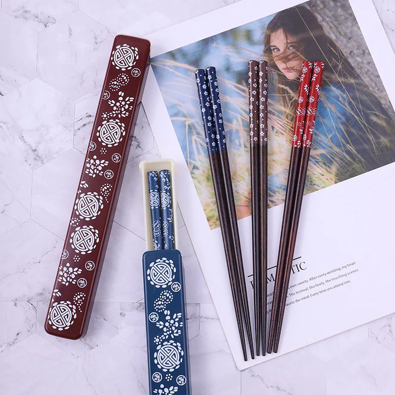 Baguette japonaise en bois avec coffret - Image 2
