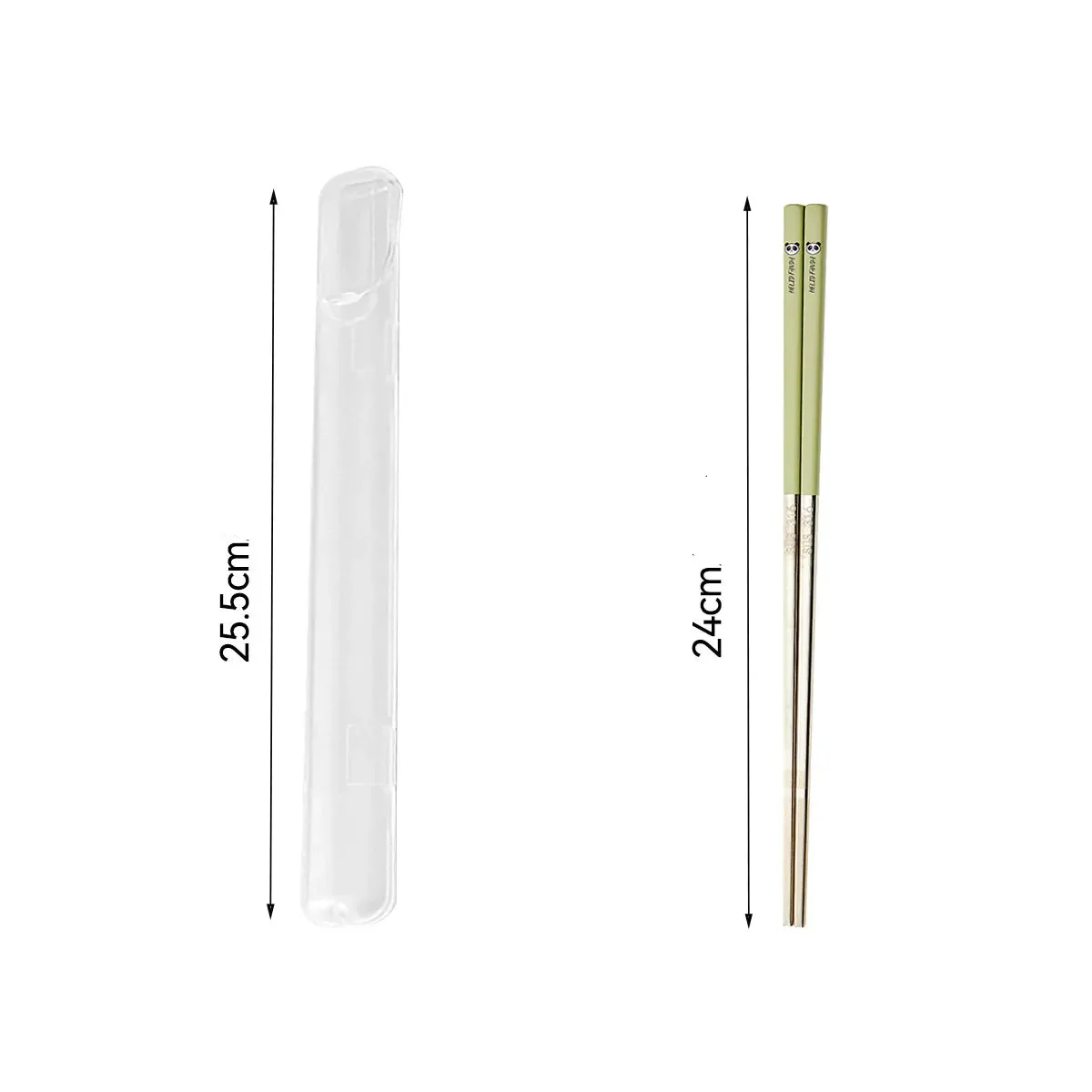 Baguette Japonaise en Inox avec Etui - Image 3