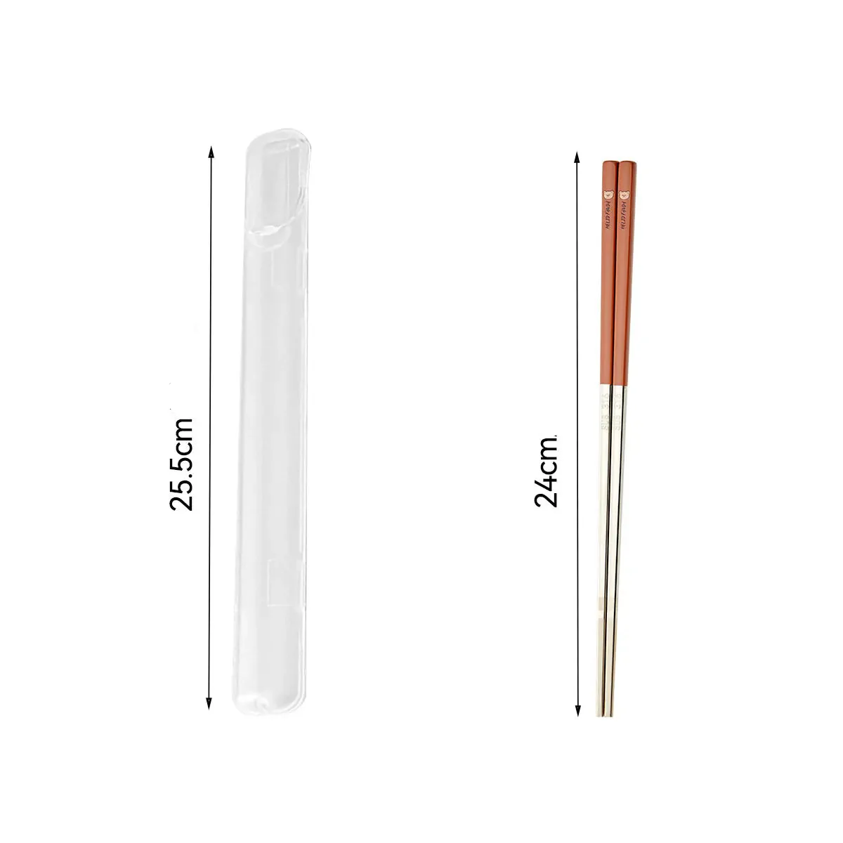 Baguette Japonaise en Inox avec Etui - Image 4