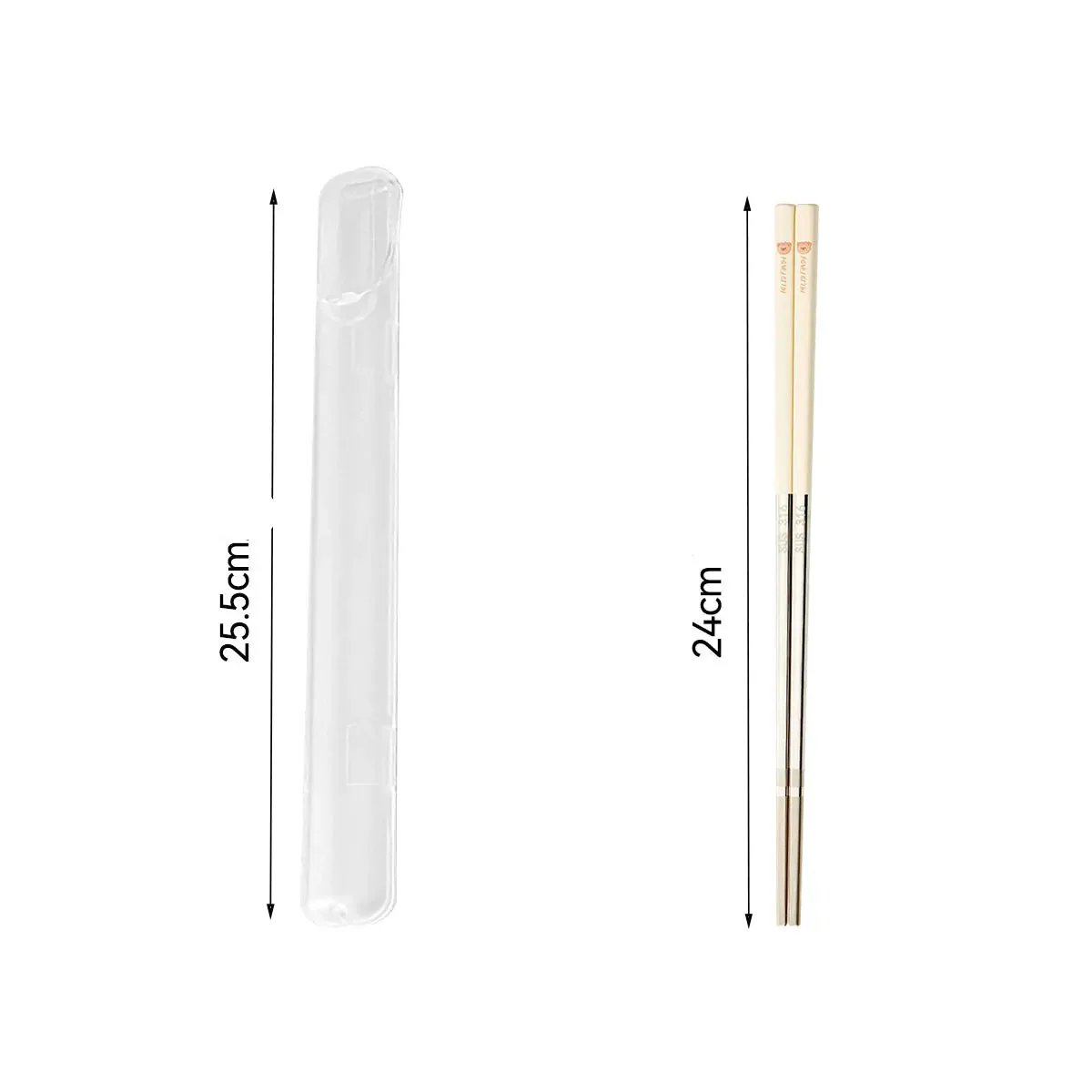 Baguette Japonaise en Inox avec Etui - Image 5