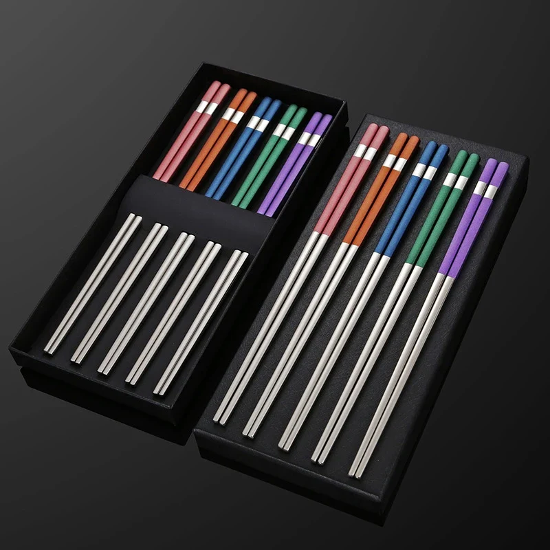 Baguette Japonaise en Inox Colorée - Image 2