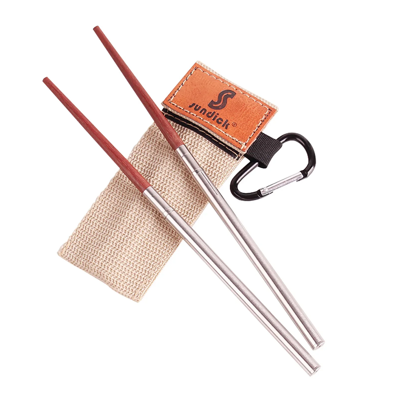 Baguettes japonaises pliables en acajou - Image 7