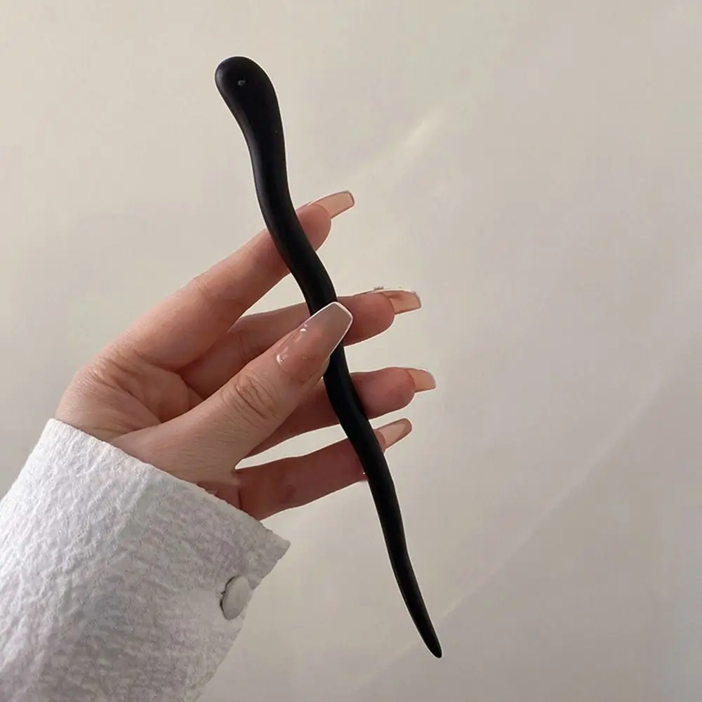 Bâton à cheveux japonais en bois vintage - Image 10