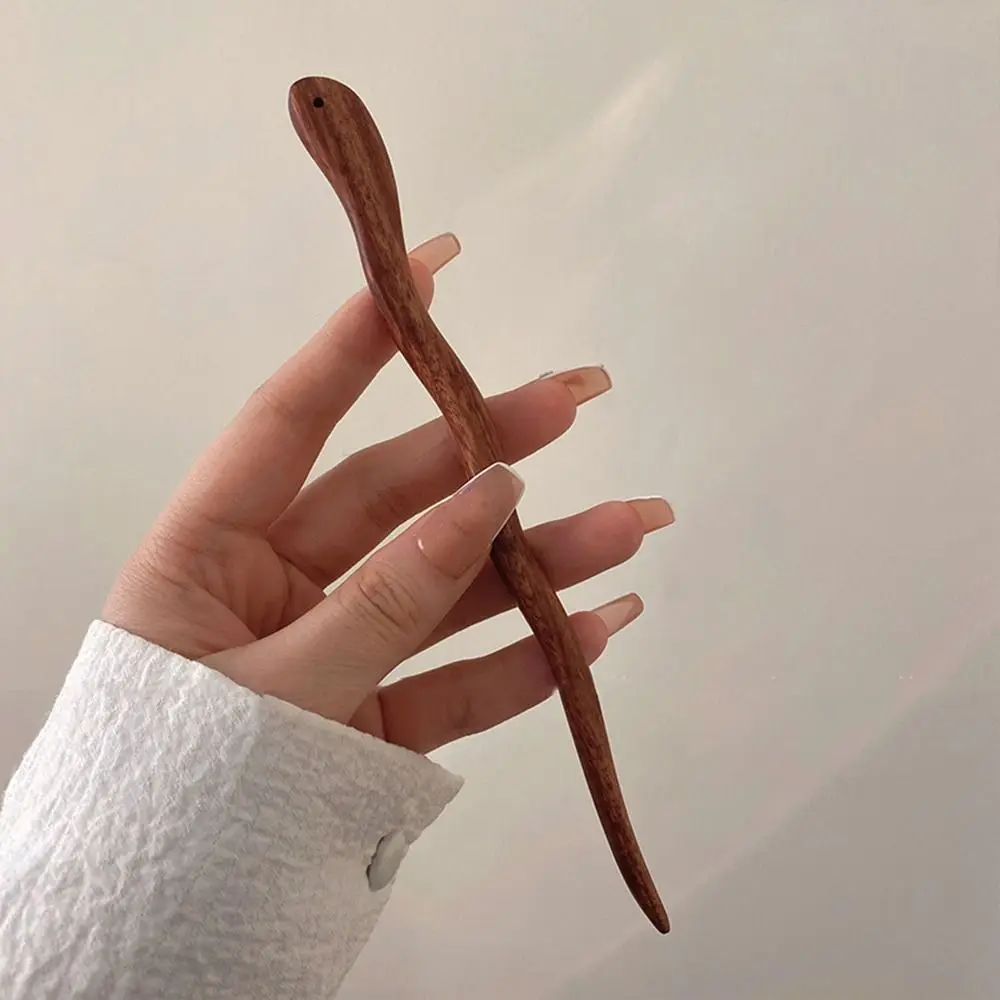 Bâton à cheveux japonais en bois vintage - Image 11