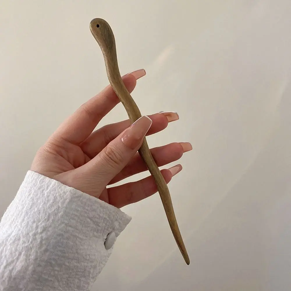 Bâton à cheveux japonais en bois vintage - Image 9