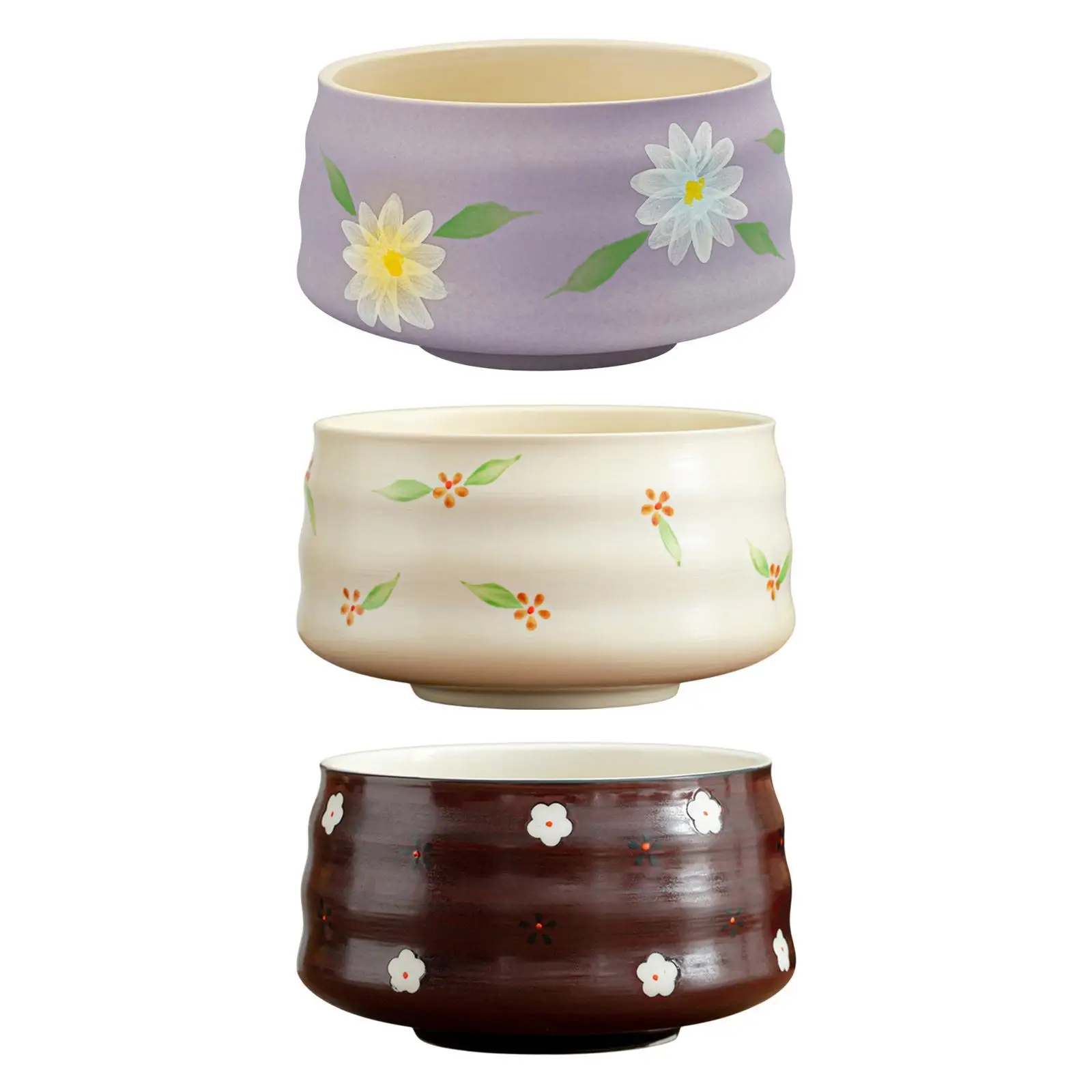 Bol Japonais Artisanal à Fleurs - Image 3