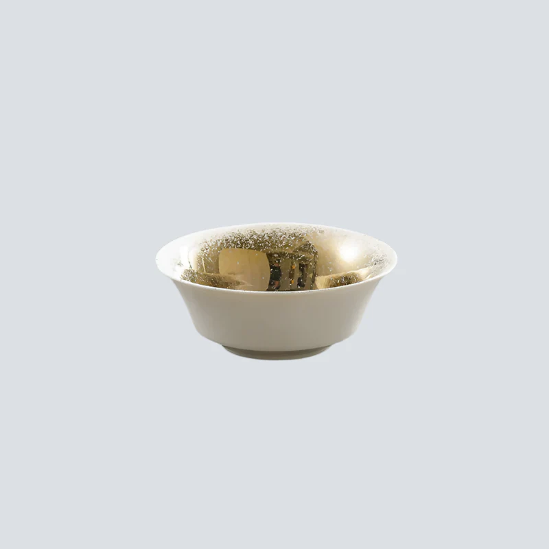 Bol Japonais Blanc Doré - Image 4