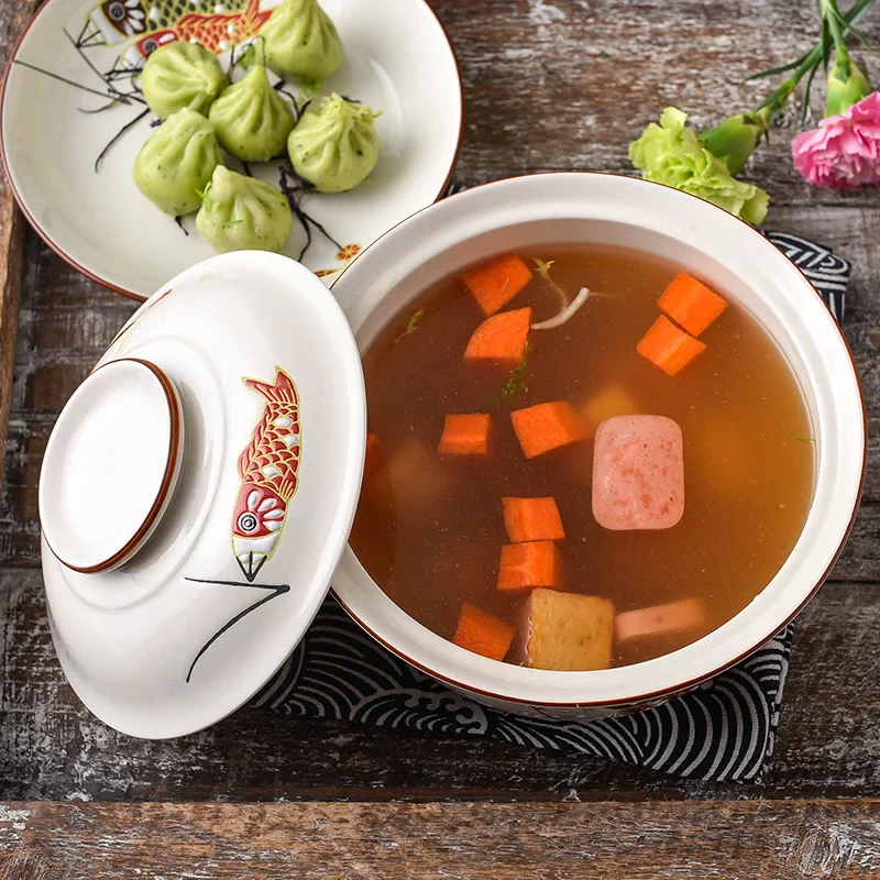 Bol Soupe Japonais avec Couvercle