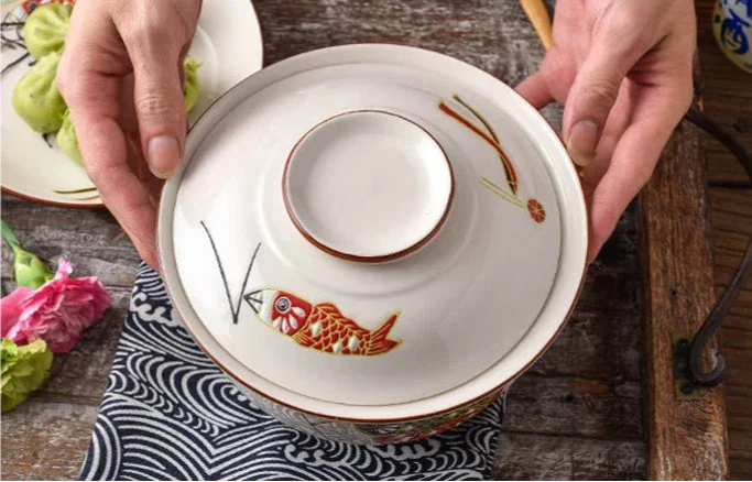 Bol Soupe Japonais avec Couvercle - Image 3