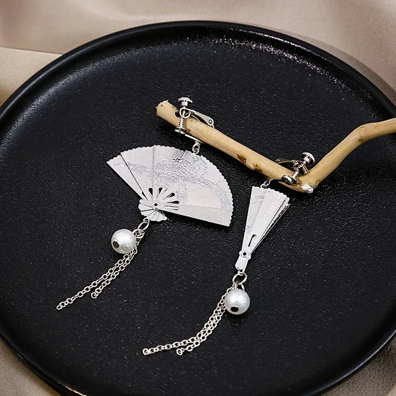 Boucle d'Oreille Japonaise Éventail - Image 5