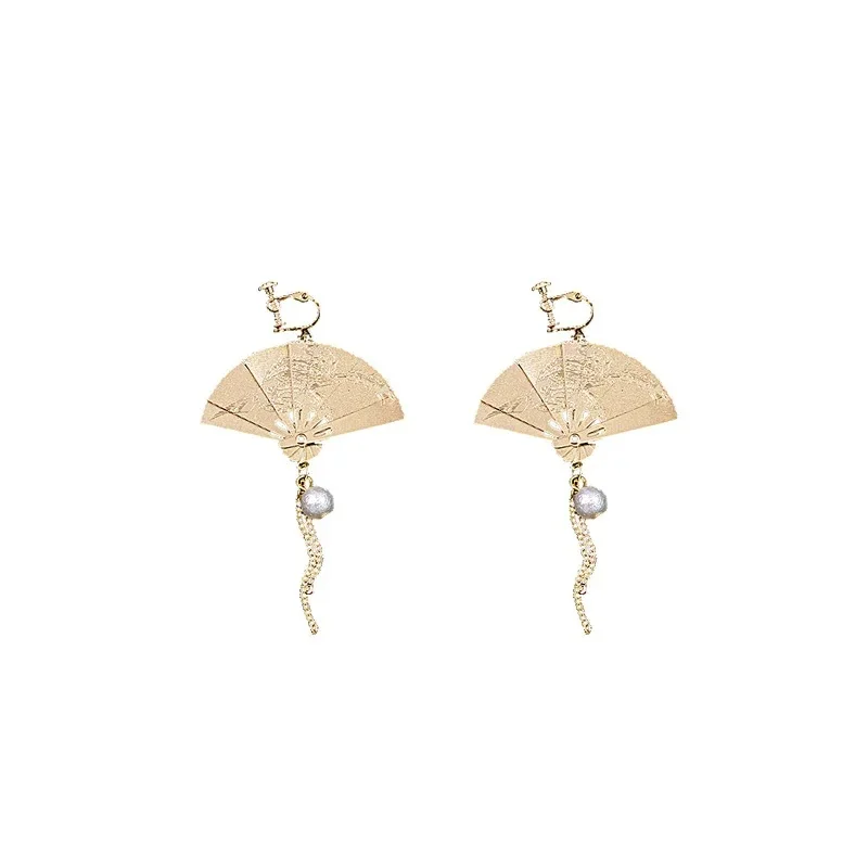 Boucle d'Oreille Japonaise Éventail - Image 6