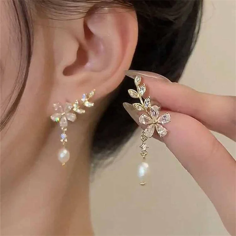 Boucle d'oreille japonaise Fleur de cerisier - Image 3