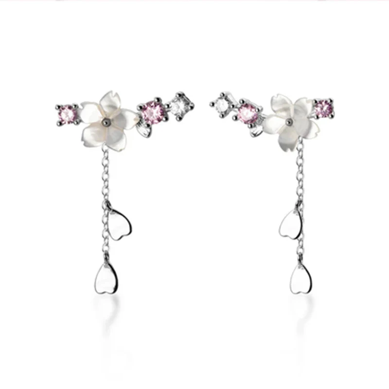 Boucle d'oreille japonaise Fleur de cerisier - Image 5