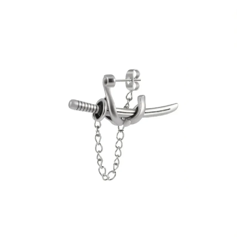 Boucle d'oreille japonaise homme - Image 5