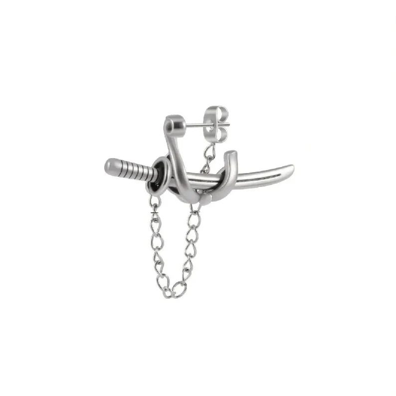 Boucle d'oreille japonaise homme - Image 9