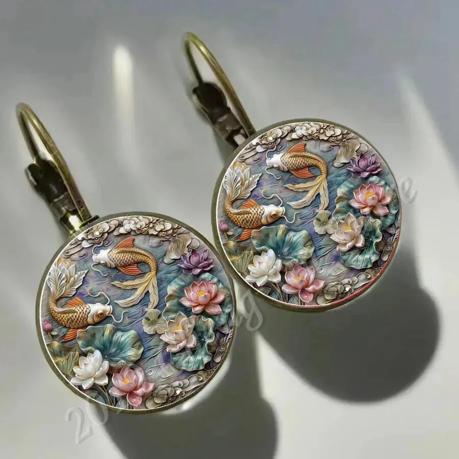 Boucles d’Oreilles Japonaise Classique Dôme - Image 2
