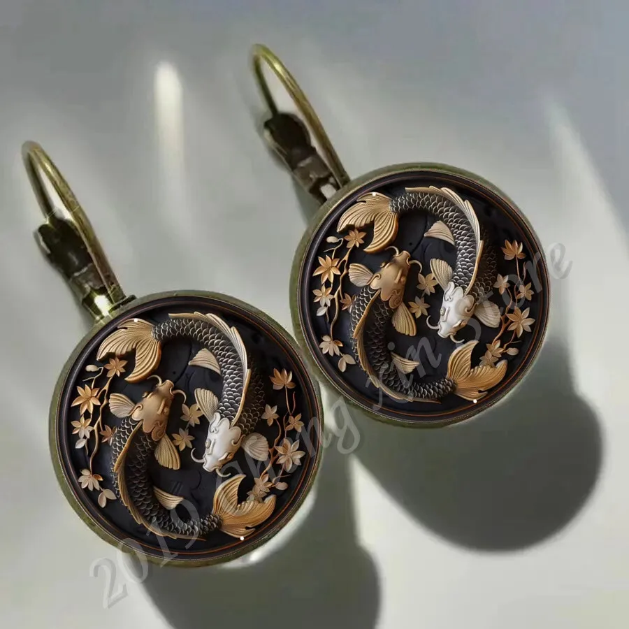 Boucles d’Oreilles Japonaise Classique Dôme - Image 3