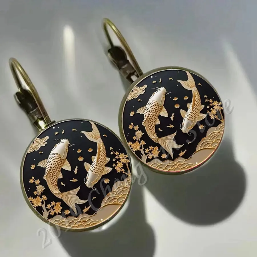 Boucles d’Oreilles Japonaise Classique Dôme - Image 4