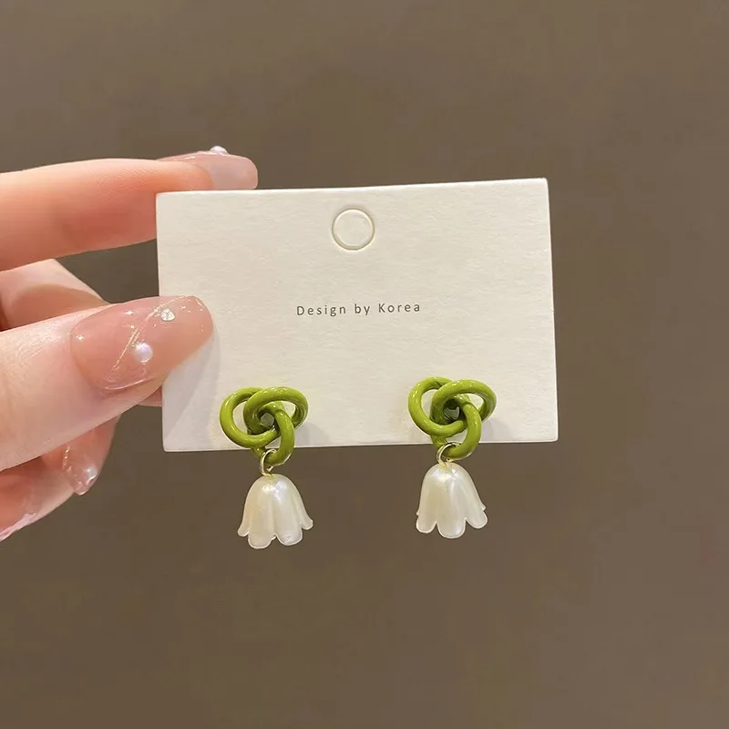Boucles d'oreilles japonaises Fleur de muguet - Image 11