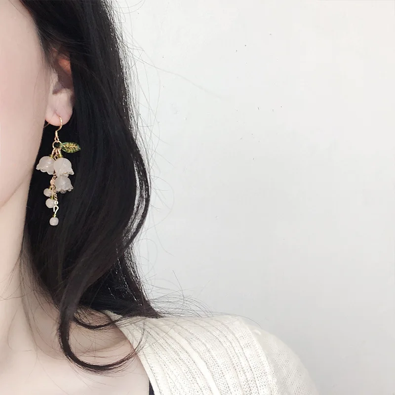 Boucles d'oreilles japonaises Fleur de muguet - Image 17
