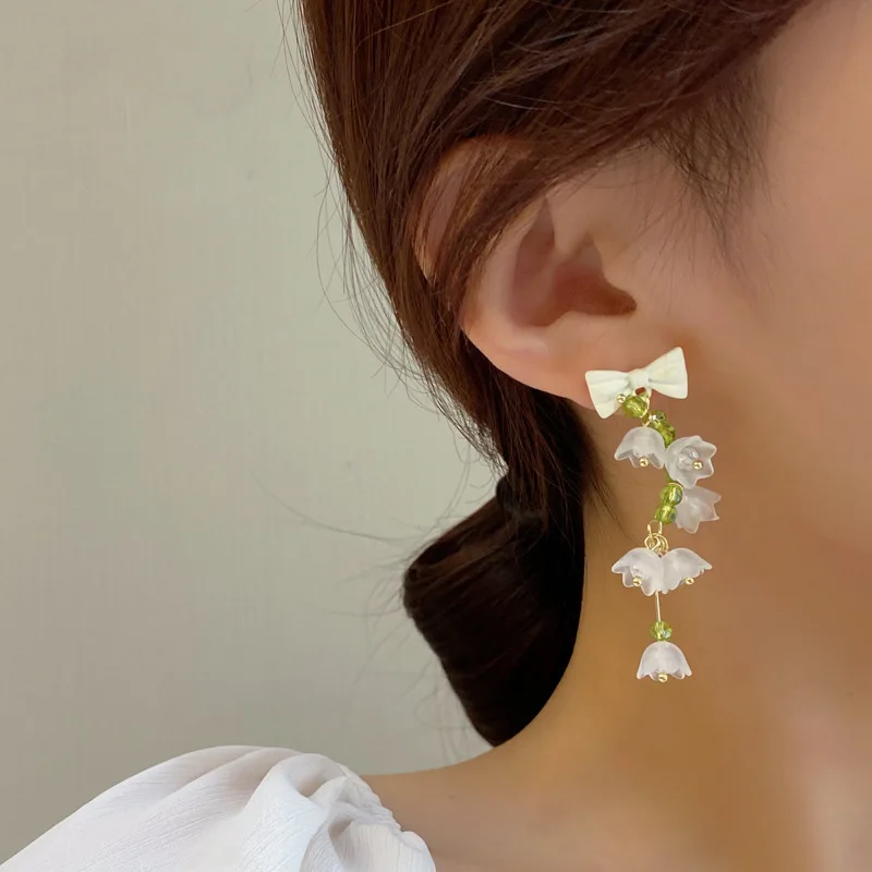 Boucles d'oreilles japonaises Fleur de muguet - Image 18