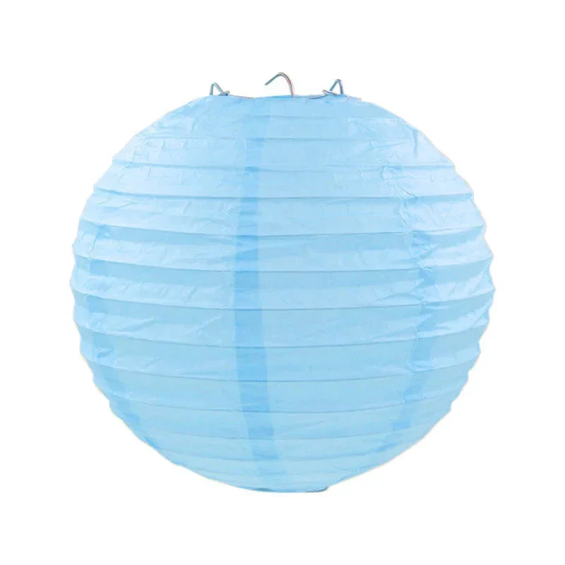 Boule Japonaise en Papier Bleu - Image 3