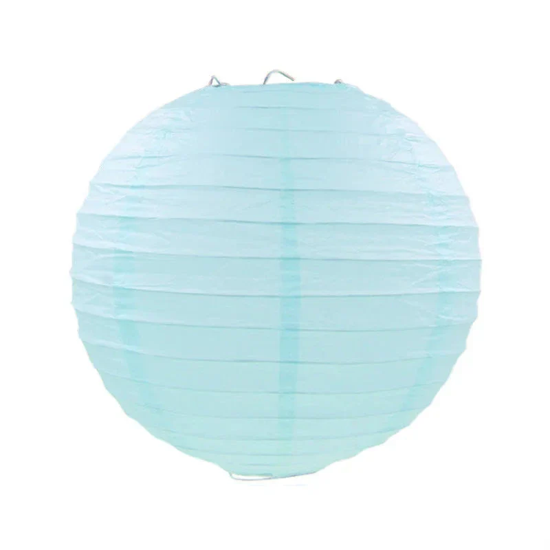 Boule Japonaise en Papier Bleu - Image 4