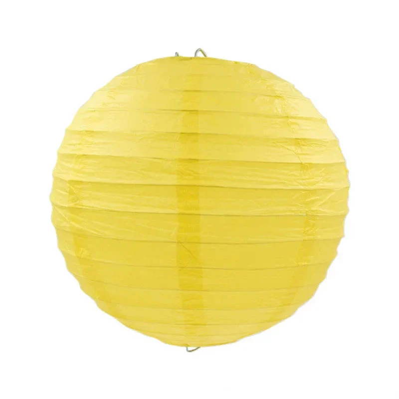Boule Japonaise en papier Jaune - Image 3