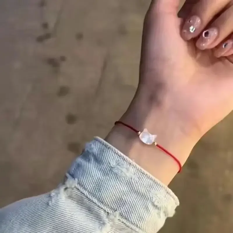 Bracelet Chat Japonais pierre de lune - Image 6