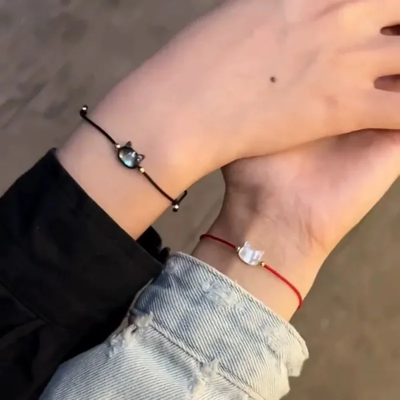 Bracelet Chat Japonais pierre de lune - Image 7