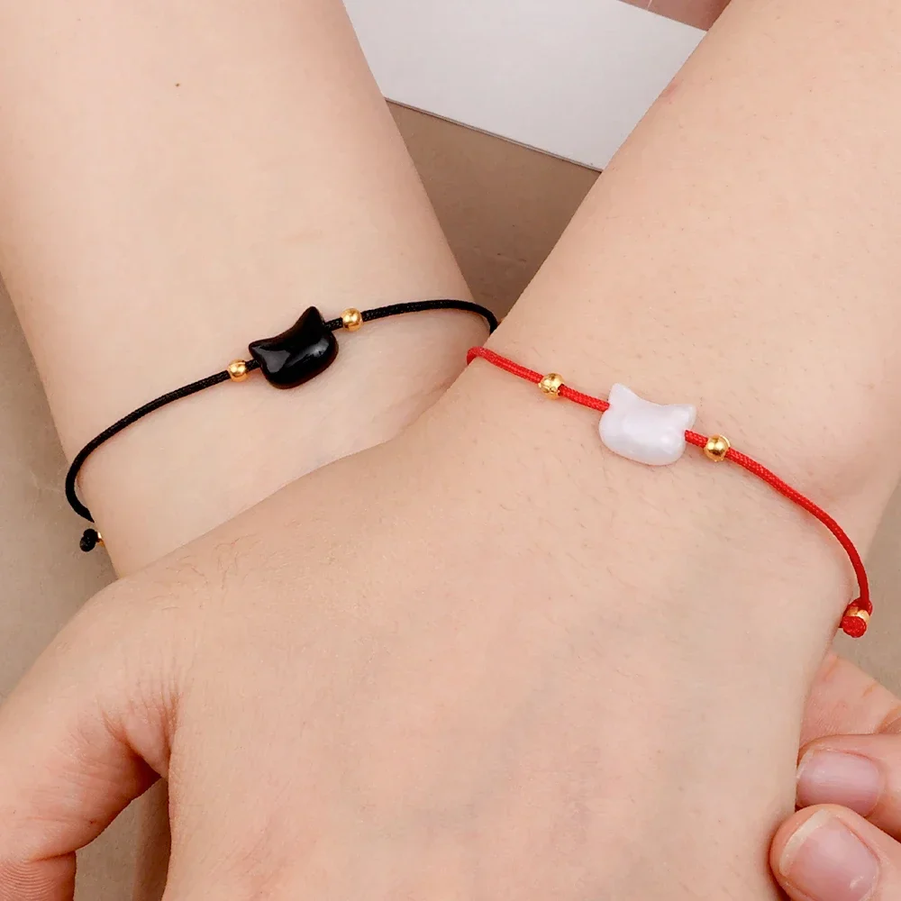 Bracelet Chat Japonais pierre de lune - Image 9