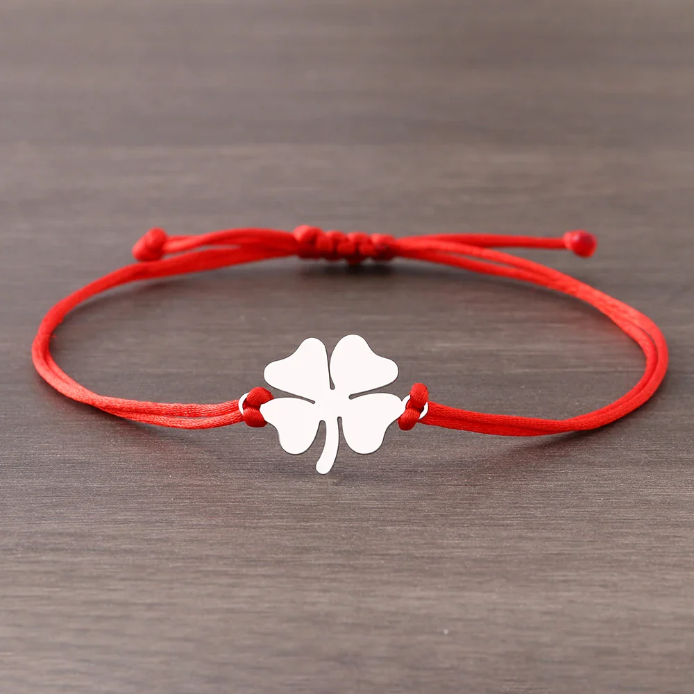 Bracelet japonais à breloque trèfle - Image 4