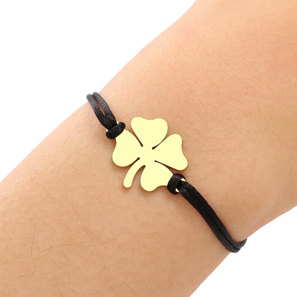 Bracelet japonais à breloque trèfle - Image 7