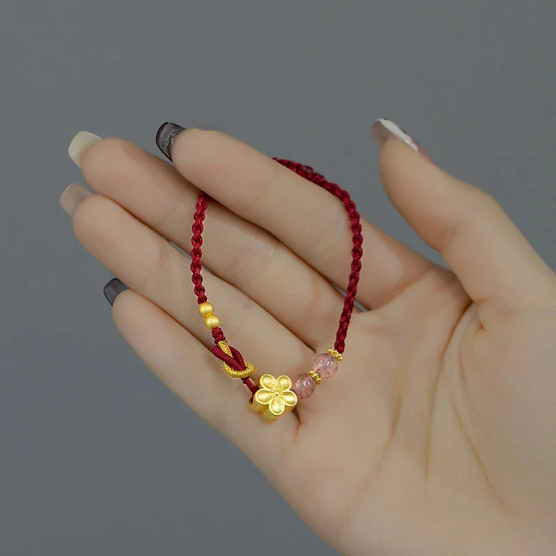 Bracelet Japonais Cordon rouge - Image 3