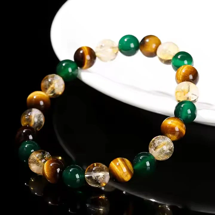 Bracelet Japonais Œil de Tigre mixte - Image 2