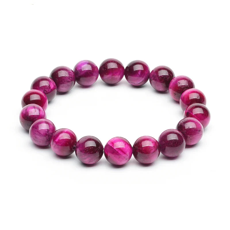 Bracelet Japonais œil de tigre rose - Image 11