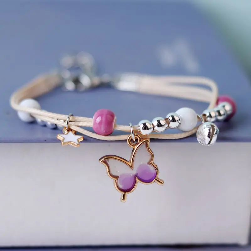 Bracelet japonais papillon coloré